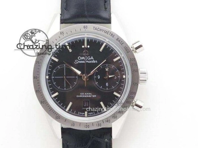 0424 FastDry Planet Ocean Master Chrono SS OM 1:1 Best Edition Black Dial On SS Bracelet A9900 V 8112